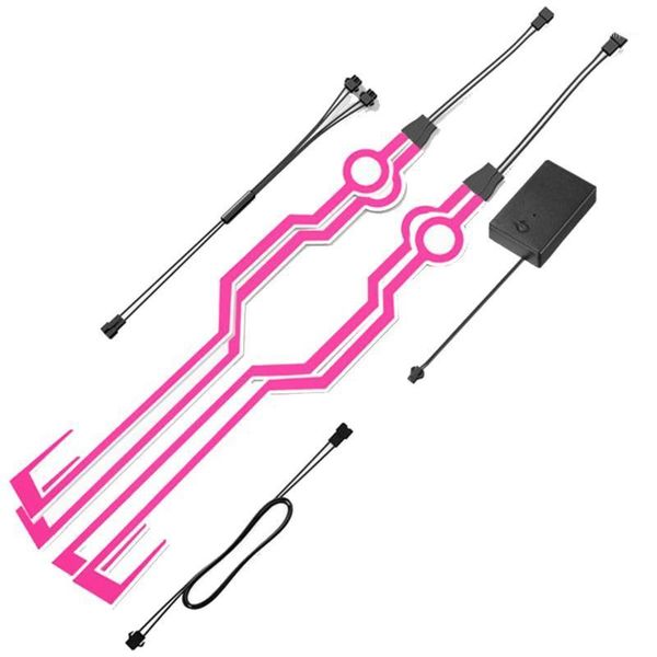

4-in-1 motorcycle helmet light strip rechargable version helmet up and down sticker diy night signal fashion lightbar1