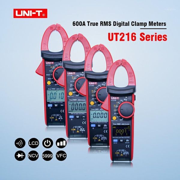 

uni-t ut216a ut216b ut216c ut216d lcd display true rms digital clamp meters auto range ac/dc resistance capacitance ncv function1
