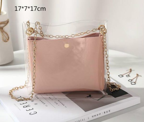 

2020 New Trend Bucket Bag All-match Transparent Jelly Picture Mother Shoulder Bag