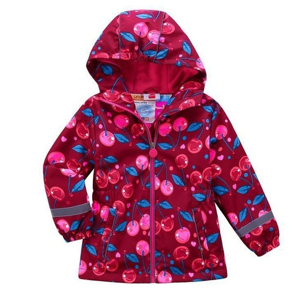 

new 2020 spring autumn baby girls warm waterproof windproof jackets girls coats child hooded children outerwear for 3-12 t lj201124, Blue;gray