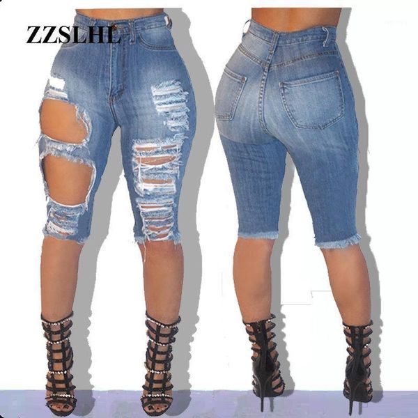 

new women ladies denim skinny ripped shorts high waist hole destroyed draped stretch bodycon jeans slim shorts1, White;black