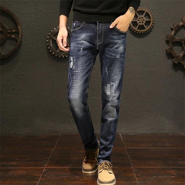 2019 vendas quentes comprimento longo jeans elegante para homens top qualidade macho calças frete grátis 201118