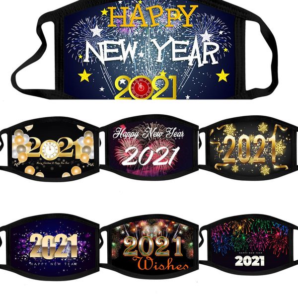 

uqw1bu factory price designer face mask happy cotton washable black mouth masks boys girls 2021 new year dustproof haze facemas 1 n