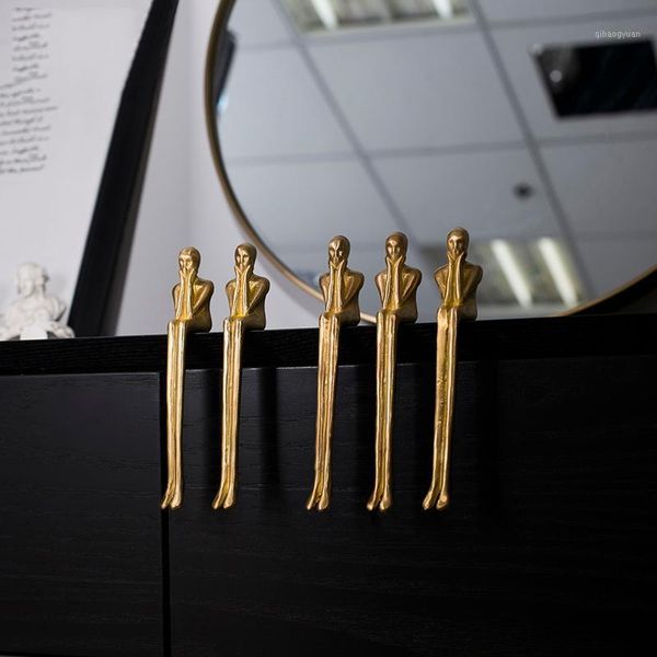 

decorative objects & figurines european style golden cabinet bookcase decoration brass ornaments dainty person decorations for home table li