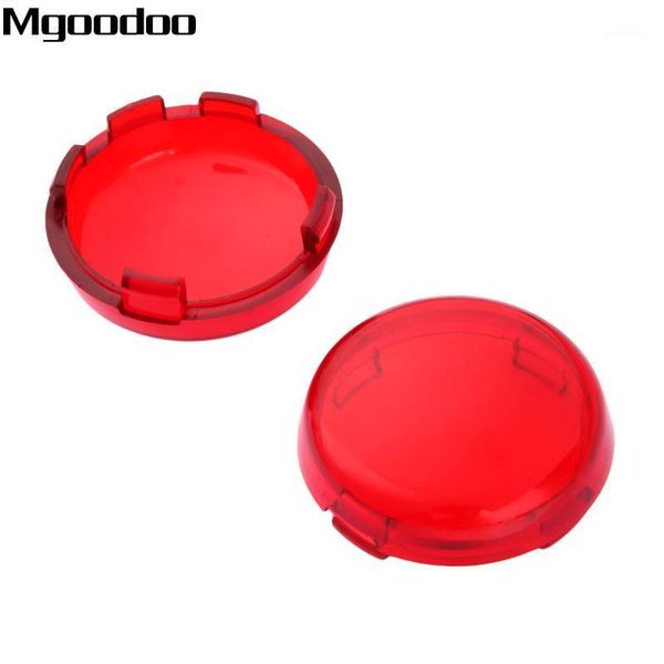 

2pcs turn signal light indicator lens cover for sportster 883 1200 touring road king dyna heritage softail red yellow grey1