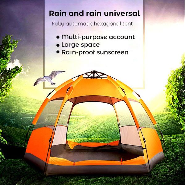 

3 4 person camping tents outdoor matic tents throwing pop up waterproof hiking camp picnic tent double layer oudoor bbygbe alice_bag