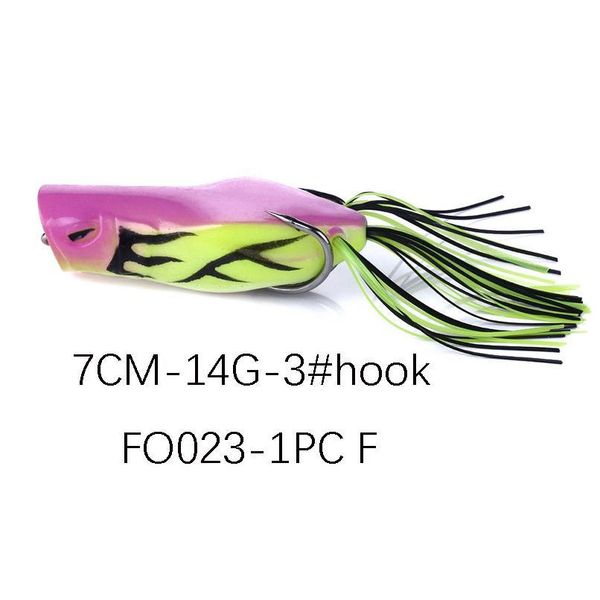 

1pc 7cm 14g soft ray frog fishing lures isca artificial hooks popper wobblers bait carp fishing pesca fishin jllxyu