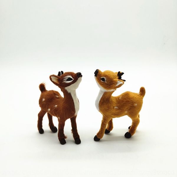 

pbec1 christmas deer sika sika deer doll decoration animal ornaments 13cm high simulation jewelry simulation hovc6