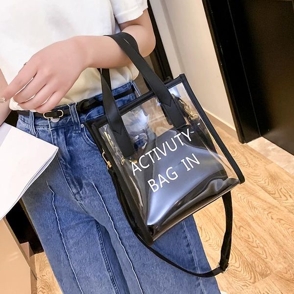 

bag women's new korean-style fashion one-shoulder messenger bag women's transparent