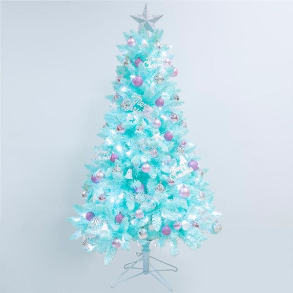 

blue christmas tree with decorative accessories xmas tree decor 120cm/4ft1