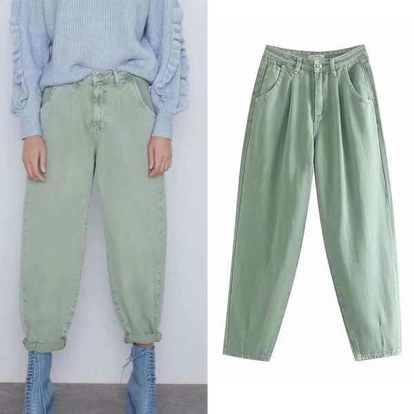 

2021 new quality spring winter jeans high waist causal women solid female fashion zipper fly pants trousers npkz, Black;white