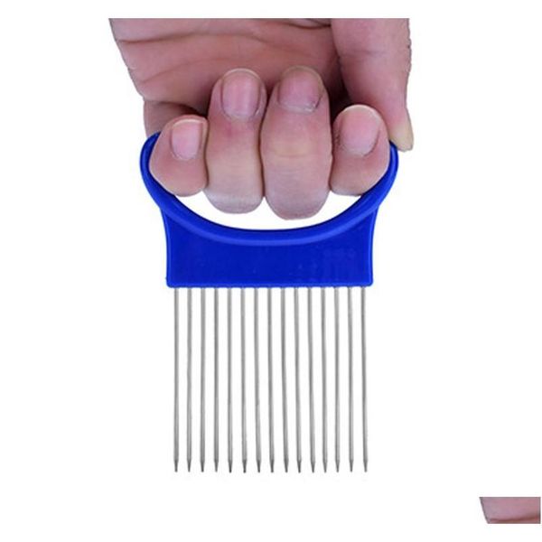 

wholesale kitchen gadgets hands onion slicer durable easy onion holder slicer vegetable tools tomato cutter stainless jllkry mywjqq