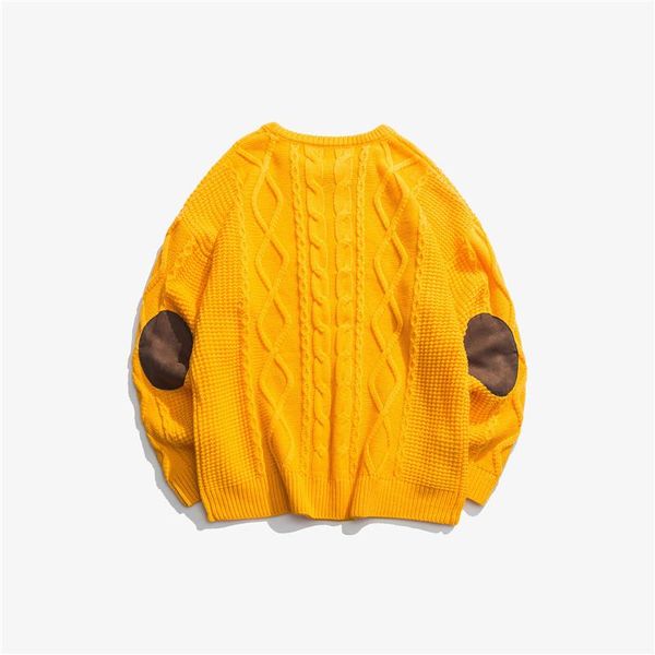 

men sweater long sleeve o-neck patchwork loose casual knitted pullovers male streetwear hip hop autumn winter couple sweaters, White;black