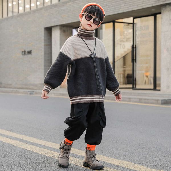 

2020 children's new sweater base boys' shirt winter cloth, Blue