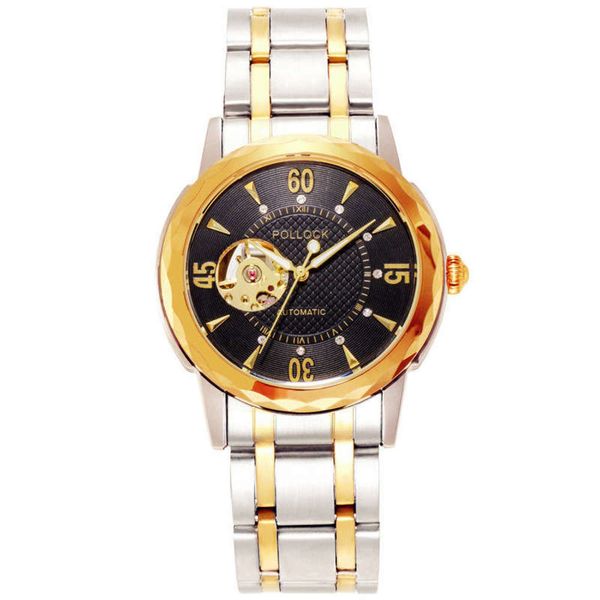 

watch new fashion mechanical watch men's men's simple men's business high grade automatic swiss watch, Slivery;brown