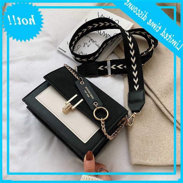 

2021 new mini handbags women fashion ultra fire retro wide shoulder belt messenger bag purse simple style crossbody cups bolsos