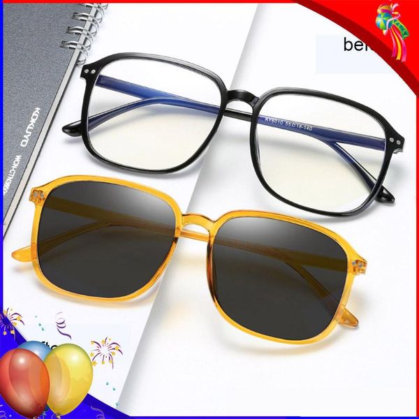 

new square computer eyeglasses anti radiation blue ray blocking glasses pchromic spectacle eyewear glasses men women, White;black