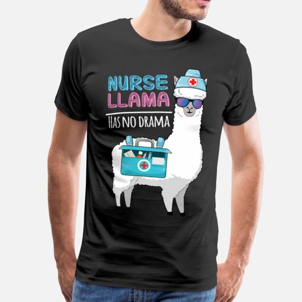 

nurse llama has no drama funny llama alpaca designers graphic t shirt cute digital printing tracksuit hoodie sweatshirt