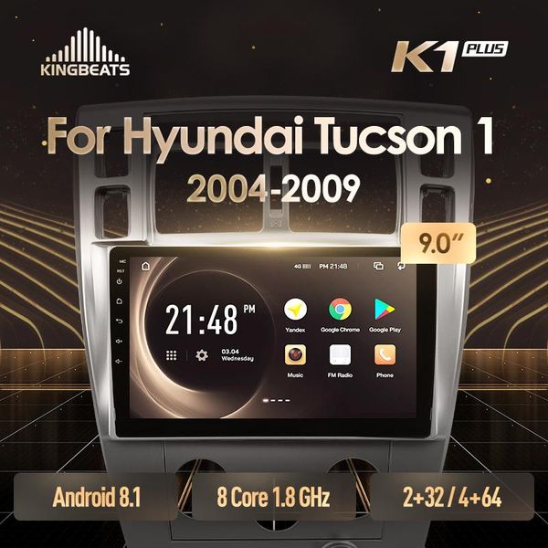 

kingbeats android 8.1 octa-core head unit 4g in dash car radio multimedia video player navigation gps for tucson 1 2004 2005 car dvd