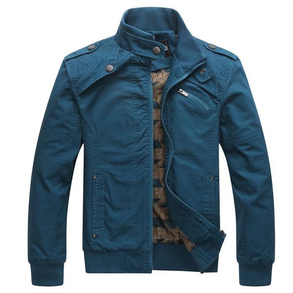 

men's jackets male slim fit jacket youth stand collar casual coat autumn thin rib sleeve solid pockets cotton outerwear wy030, Black;brown
