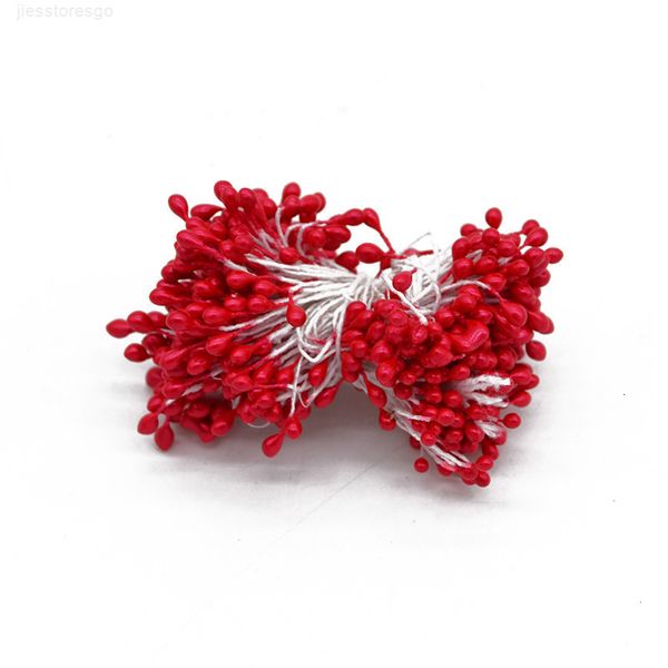 

red gold mixed hybrid flower cherry stamens berries bundle diy cake christmas wedding gift box wreaths craft decoration