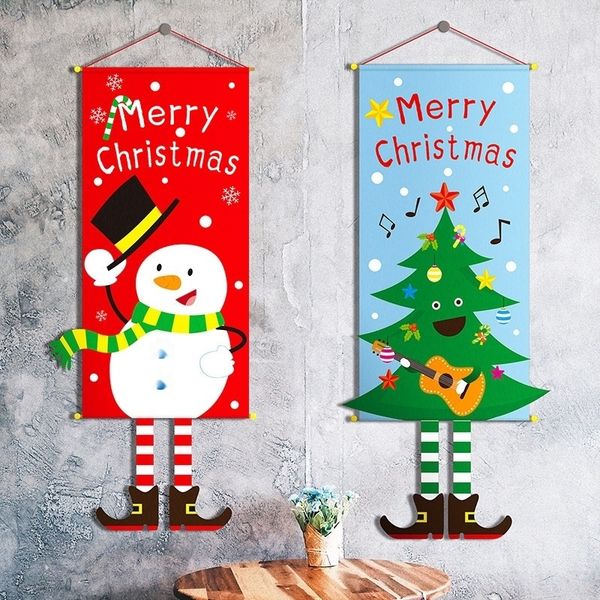 

hkvh9 christmas new ornaments fabric decorations creative snowman elk christmas available pendants pendant accessoriesaccessories window new