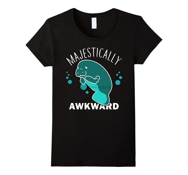

majestically awkward manatee funny animals femme short sleeve female casual hip hop summer sport hooded sweatshirt hoodie t shirt