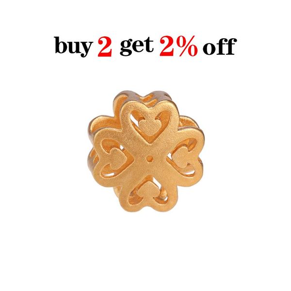 

st.kunkka 24k yellow gold filled 11mm hollow heart beads fit charm bracelet bangle handmade diy for woman jewelry accessories h jlllsy, Silver