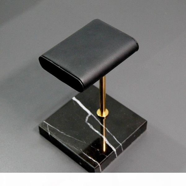 

marble bracelet display black pu leather watch placement jewelry stand mx200810