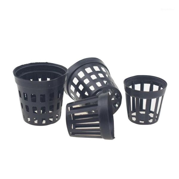 

decorations 10 pcs aquarium water plant grass flower grow pot plastic baskets fish aquatic tank1