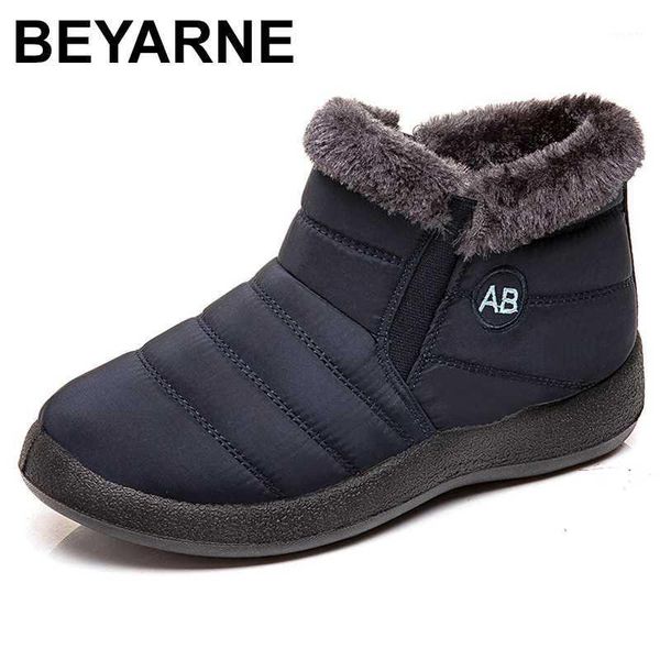 

beyarnefashion women boots waterproof snow boots for winter shoes for women keep warm ankle plus size winterfootwear1, Black