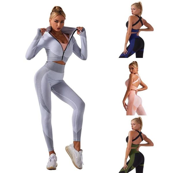 

yoga set sports bra and leggings women gym set clothes seamless workout fitness sportswear fitness sports suit sportswear, White;red