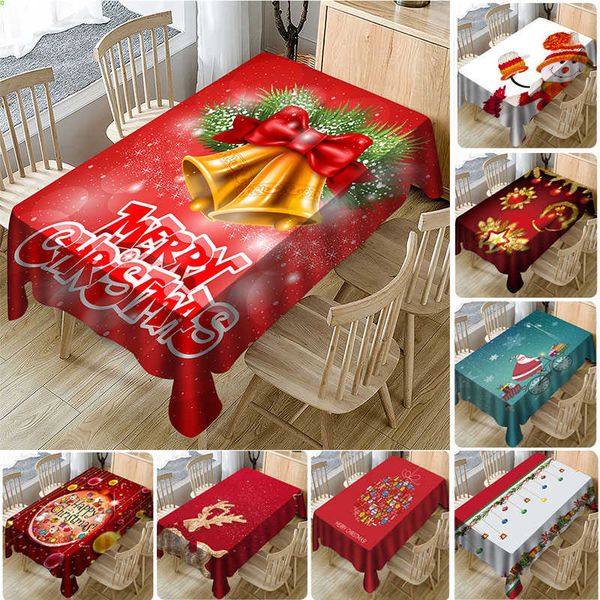 

table cloth new year christmas 3d printed waterproof full polyester tablecloth christmas decorations home dining hall table cover wx9-1728