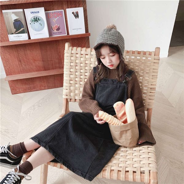 

long pleated brown pure 2020 drs british basic winter girls' wear a9el, Red;yellow