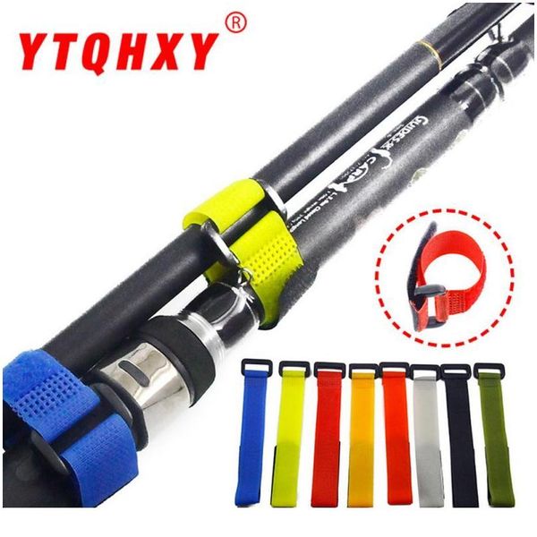 

10pcs fishing tools rod tie strap belt tackle elastic wrap band pole holder accessories diving materials non-slip fi sqcfbo