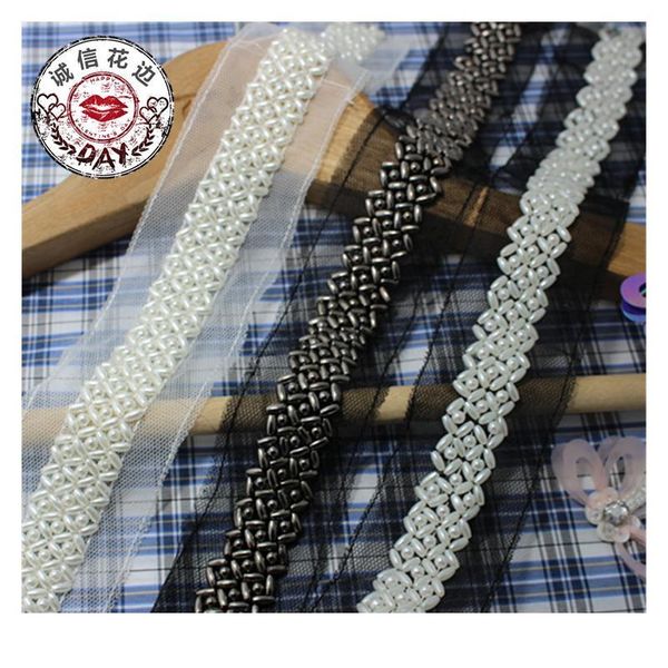 

1yards/lot 2cm/0.78'' trimming mesh beading lace trims garment accessories decoration sew on lace fab sqcvef