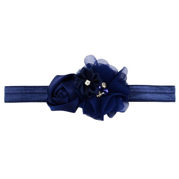 

colorful girls rose flowers headband chic flower ribbon with pearl elastic hairbands hair accessories 609 q sqchdc