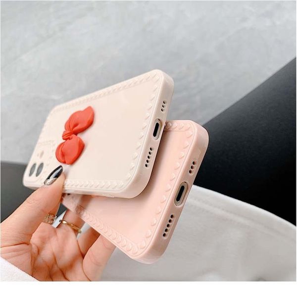 

phone case for iphone 11 12pro se2 7 8 6s plus x xr xs max love heart bowknot candy color wmtcot
