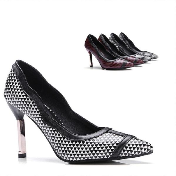 

dress shoes 2021 spring and autumn korean fashion women's stilettos shallow mouth pointed pu sets of feet large size single, Black