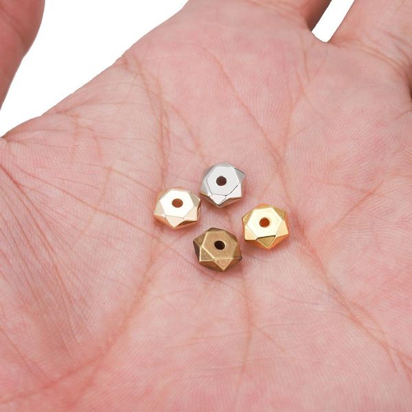 

200pcs kc gold rhodium bulk ccb plastic bead wheel round loose spacer beads for jewelry makings bracelet necklace diy supplies h wmtfwx