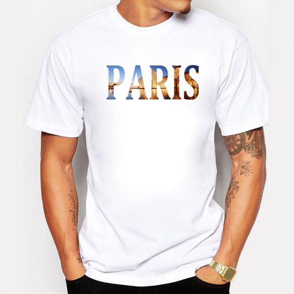 

sport new paris city design male novelty men t shirt cotton o neck hip hop t shirt men casual short sleeves t-shirt men brand clothing