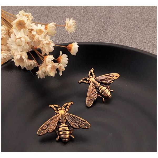 

women men retro insect bee brooch vintage bee brooch suit lapel pin jewelry acc sqcfkf dh_seller2010, Gray