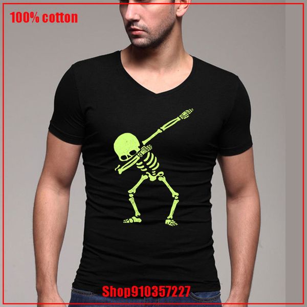 

dabbing skeleton green dab pose hip hop skull v plus size 5xl short sleeve breathable man breathable sport hooded sweatshirt hoodie t shirt