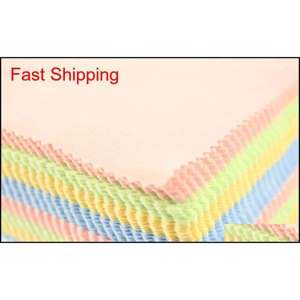 

100 pcs multi glasses cleaning cloth for lens 14*17cm microfiber glasses cleaner 4 colors lens cloth wipes qyljss bdesports