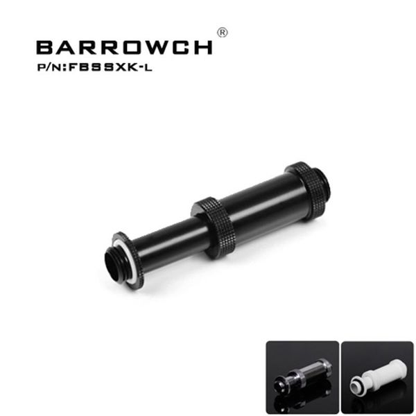 

barrowch expansion fitting dual g1/4'' adjustable aqua link pipe for gpu block (16-22mm 22-31mm 41-69mm) fbssxk