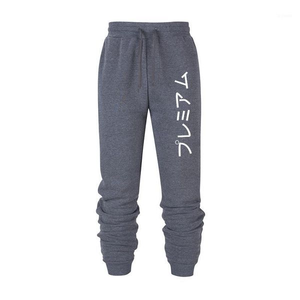 

men sports running printed pants casual sweatpants sport elasticity jogging gym trousers black white gray japanese style1