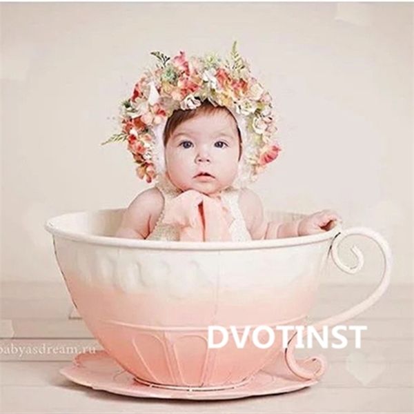 

baby pgraphy props iron basket tea cup fotografia accessories infantil toddler studio shooting p props shower gift 1028, Yellow