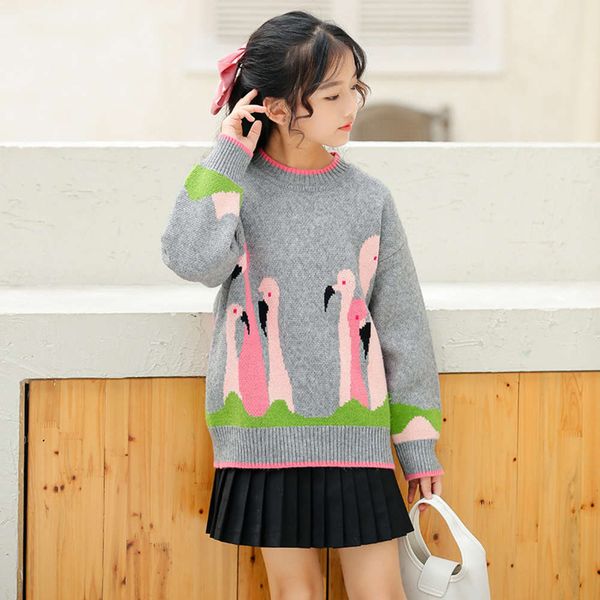 

winter autumn and woolen 2020 pullover new knitwear girls' korean children's fashion, Blue