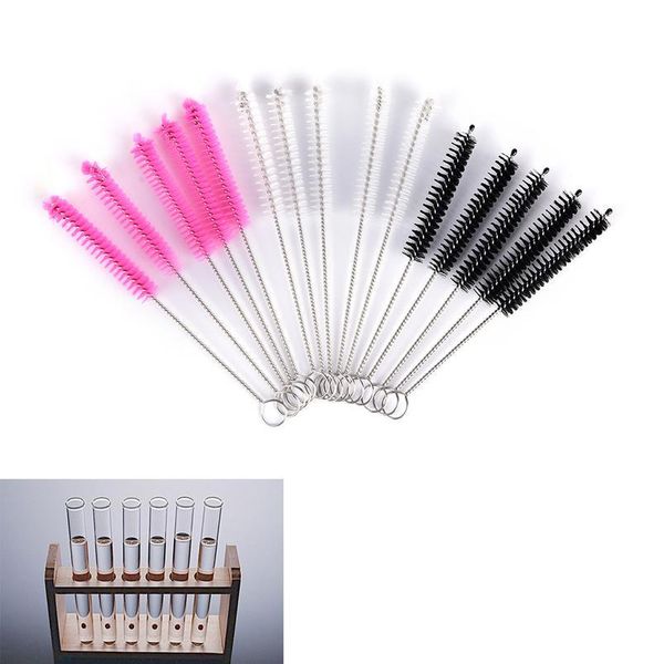 

5pcs pink chemistry test tube bottle washing brush baby feeding bottle straw school laboratory cleaning bbydkc