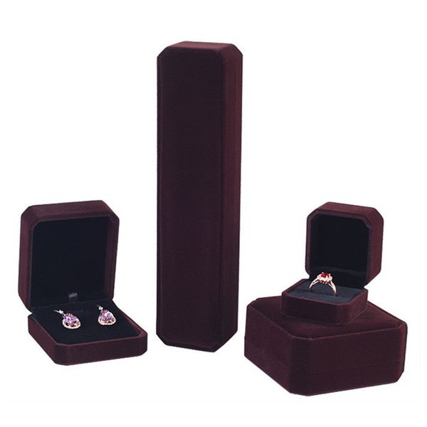 

10 color square set ring earrings bracelet necklace jewelry collection organizer holder wedding gift packing box cases